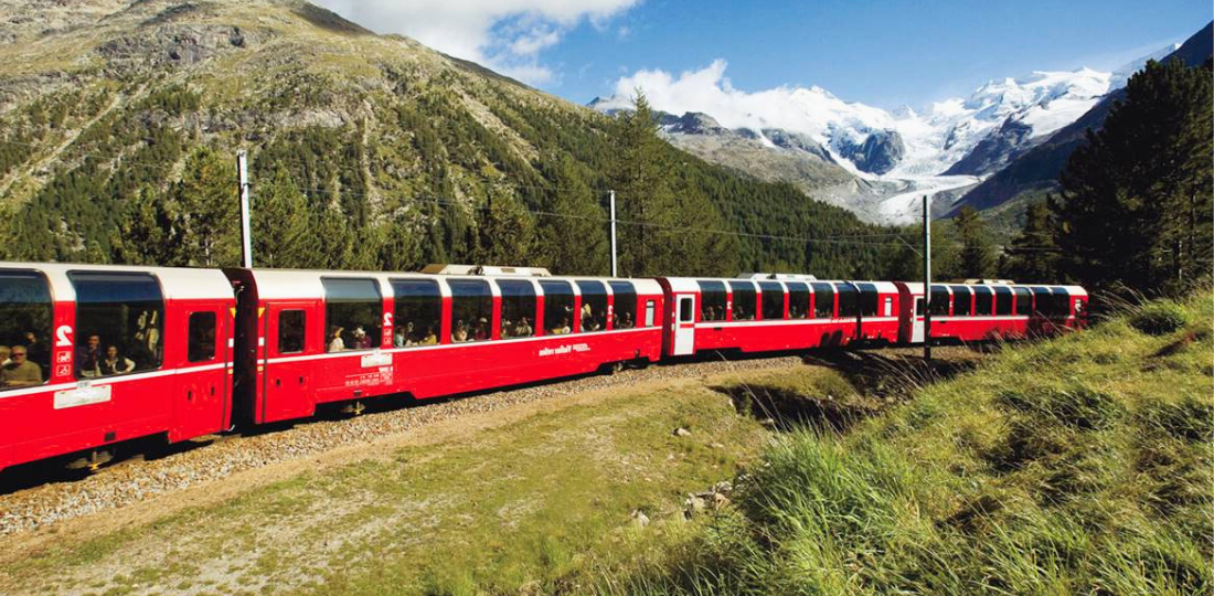 viaggio sul trenino del bernina