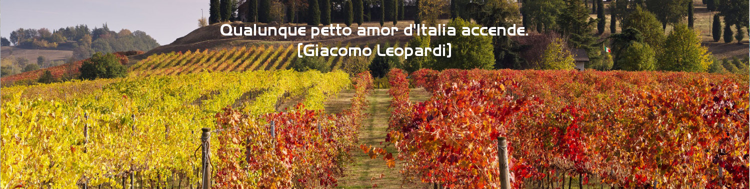 Qualunque petto amor d'Italia accende. [Giacomo Leopardi]